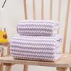 Toalla de Terciopelo Coral Rayada Absorbente Suave Engrosada Juego de Toallas Toalla Facial para Pareja Toalla de Baño de Uso Diario para Adultos