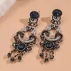 Brincos de Prata com Franja Oval, Pérola Sintética Cravejada com Diamantes Europeus e Americanos, Estilo Palaciano de Luxo Acessível Retrô, Brincos de Alta Qualidade para Mulheres