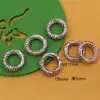 Pulsera Trenzada con Colgante de Cuerda con Patrón de Nubes de Dragón y Fénix con Eslabón Circular y Anillo para Joyería DIY