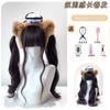 Peluca Lolita de Pelo Largo con Doble Cola de Caballo para Mujer, Popular en Redes Sociales, con Ondas Grandes, Cabello Largo y Rizado, Estilo Chica Dulce, Peluca Completa para Cabeza Estilo JK Japonés
