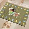 Tapete de Chão para Banheiro Desenho Animado Lama de Diatomáceas Absorvente de Água Secagem Rápida Capacho Banheiro Vaso Sanitário Antiderrapante Tapete para Pés Tapete Personalizado com Fotos