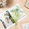 Estilo Pastoral 5 Cabezas Hierba Negra Flor Artificial Tela de Seda Planta Verde Accesorio Decorativo Fotografía Mesa Arreglo Estilo Nórdico