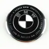 Aplicable a logo original de coche BMW logo frontal y trasero con fondo negro original 82mm74mm capó del motor maletero logo del coche