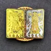 Los fabricantes suministran tarjeta de oro para niño de la buena fortuna tarjeta de plata tarjeta de corrosión metálica tarjeta de latón dorado tarjeta de Buda de mano tarjeta de protección corporal
