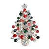 Europa e Estados Unidos strass árvore de Natal broche de lapela joias de Natal presentes criativos broche vendas diretas da fábrica