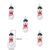 Venta caliente transfronteriza Accesorios navideños pintados a mano Muñeco de nieve de dibujos animados divertido Cuentas de vidrio DIY Accesorios para pulsera de joyería hechos a mano