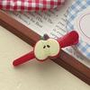 Manzana Roja de Año Nuevo Punta Fina Clips Adhesivos Sencillos Combinan con Todo Flequillo Clip Lateral Corazón de Niña Combinan con Todo Nicho Dibujos Animados Accesorios para el Cabello