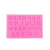 Molde de fondant DIY conjunto de 3 peças letras e números em inglês molde de silicone para assar bolo chocolate molde de argila ultraleve