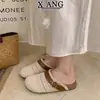 Pañuelo tejido a mano Chanclas Birkenstock Zapatos de verano para mujer para exteriores sin cordones huecos transpirables Zapatos Mary Jane Sandalias