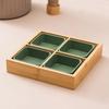 Bambu e madeira Creative Hot Pot Shop Tableware Dinner Plate for Hot Pot Vegetable Tray Jiugongge Plate Platter Set