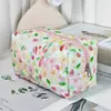 Bolsa de Maquillaje Vertical con Estampado de Oso Estilo Ins, Bolsa Almohada Portátil de Gran Capacidad para Viajes, Bolsa de Almacenamiento para Cosméticos