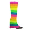 Calentadores de Piernas para Mujer Calentadores de Piernas Calcetines Largos de Punto Acanalado Años 80 para Fiesta Deportes Accesorios de Yoga Calcetines de Baile