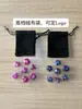 Conjunto de Dados Poliédricos D&D com Padrão de Mármore, Cores Misturadas, Transparente, D4D6D8D10D12D20 Lados, Tabuleiro Coc, Conjunto de Sete Peças