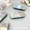 Estuche para Gafas de Parche Pintado con Spray de Dibujos Animados Venta al por Mayor Caja de Almacenamiento de Gafas Estilo Japonés Estilo Ins Estuche para Gafas de Alto Valor Anti-Presión
