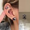 Halloween Edição Limitada Doce Série Cool Dark Agulha de Aço Titânio Unha para Osso da Orelha Halloween Unha para Orelha Piercing na Orelha Unha Coclear