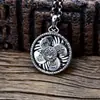 Plata de ley 925 plata tailandesa viento agua cruda colgante giratorio para hombre y mujer retro libro rojo pequeño con estilo nacional al por mayor