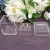 Caja de anillos transparente de cristal caja de exhibición de anillos acrílica regalo boda florero joyero sin flores (transparente)