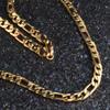 Collar de oro de 18 quilates chapado en 6 mm, joyería de hip-hop europea y americana, directo de fábrica, AliExpress, cadena Figaro 3x1, venta al por mayor.