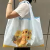 Sacola de Compras Dobrável com Grande Capacidade, Série Pintura a Óleo, Nova Estampa Digital de Desenho Animado, Sacola de Compras Portátil Ecológica