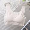 Verão Gelo Seda Sem Costura Sutiã Colete Feminino Sem Aros de Aço Yoga Respirável Sono Meninas Sutiã Sem Sensação plus size