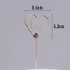 520 plug-in de amor Decoração de bolo de aniversário Coroa Acessórios para decoração de festa de panificação Decoração bandeira de celebridade online Inserções