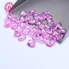 Fábrica en stock piedra desnuda de corindón en forma de huevo Ovalada 2# corindón rosa 2*3-10 * 14 mm gema sintética con incrustaciones de cera