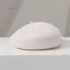 Boina de Lana para Mujer, Otoño e Invierno, Sombrero Octogonal de Alta Gama, Sombrero Versátil Estilo Japonés, Cálido de Invierno, Sombrero de Pintor Adelgazante