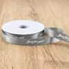 Rolo Grande 80 Jardas 2,5cm Fita de Poliéster Inglês Flor Fita para Embalagem de Presente Fita DIY Buquê Embalagem de Bolo