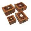 Caja de Joyería Hueca de Madera, Caja de Juguetes, Caja para Colgante de Pulsera de Jade, Caja para Regalo de Empaque de Joyería