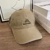 Gorra de Béisbol Bordada de Pico de Montaña para Mujer 2025 Nuevo Otoño Algodón Lavado Circunferencia de Cabeza Grande Adelgazante Facial Moda Gorra de Visera para Hombre