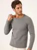 Camiseta base a prueba de frío con forro polar Otoño e Invierno Camiseta de Vellón Dorado para Hombres de Mediana Edad y Jóvenes Ropa Interior Ropa Cálida Protección contra el Frío Top de Cuello Redondo