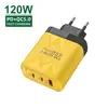 Carregador de Cabeça Múltiplo Padrão W 5V2A12W Adaptador de Energia AC 25W+C 25W Carregador Rápido para Celular