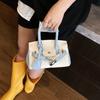 Bolso de Mano de Bloques de Color de Alta Gama Estilo Nuevo Primavera 2026 Bolso Pequeño Cuadrado Platino para Mujer Versátil para el Trabajo Hombro Cruzado Bolso Kelly