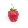 Venta al por mayor modelo de fruta de fresa vegetal de simulación plástico fruta juguete de educación temprana para niños gabinete accesorios de utilería para fotografía