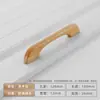 Manijas de Puerta de Gabinete y Cajón de Madera Maciza Estilo Chino Minimalista Madera de Haya Nogal Negro Manijas para Puertas de Armario Gabinetes de Zapatos Gabinetes Muebles