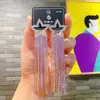 Brincos de Corrente Longa com Garras Exageradas Elegantes de Prata S925 com Strass para Mulheres Brincos com Franjas de Diamante Colorido Europeus e Americanos Brincos da Moda
