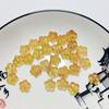 13*13mm flor de ciruelo gorda esmalte de color accesorios de joyería DIY horquilla antigua esmalte de color color jalea material de accesorios para el cabello retro