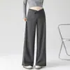 Pantalones de maternidad Otoño Ropa de abrigo Petite Pantalones de pierna ancha Otoño/Invierno Embarazo No constrictivos Casual Pantalones largos de maternidad Mochi