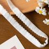 Ventas Directas de Fábrica 1.2CM Blanco en stock doble pliegue sándwich punto doble estrella luna capullo borde elástico tira de ribete tira de ribete para bordes de mujer