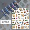 Explosões Transfronteiriças Série Leopardo Adesivos para Unhas Adesivos Franceses Borboleta Zebra Decalques Decorativos para Unhas Venda por Atacado