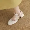 Sandálias Abertas com Recortes Estilo Novo 2026, Sapatos de Verão para Combinar com Vestidos, Sapatos de Salto Médio, Tamanhos 32-43, Sapatos de Tamanho Grande, Sapatos de Exportação