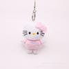 Llavero de Felpa Lazo Gatito Colgante de Bolso Lindo Colgante de Dibujos Animados Llavero Colgante de Muñeco Pequeño de Felpa