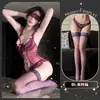 Lencería sexy con tirantes de mariposa, coqueta y seductora, no es necesario quitarla, encaje, lencería sensual y seductora de alta gama para mujeres
