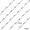 Material diy aço inoxidável 304 aço titânio corrente chaveiro corrente outdoor corrente de bolsa joias corrente fina