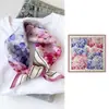 53 Lenços de Seda com Sensação de Luxo Leve e de Alta Qualidade, Lenço de Seda 100% Amora, Lenço Quadrado Elegante, Presente de Dia das Mães