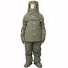 Ropa Protectora para Soldador, Ropa Anti-Esfuerzo de Fibra de Carbono, Parámetros de Licitación de Protección contra Incendios, Ropa de Protección contra Incendios con Visor Chapado en Oro