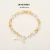 Pulseira Colar Joias Pedra Bruta Cristal Natural Corrente para Suéter Feminino Decoração Fábrica Atacado