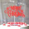 Nuevas Decoraciones Navideñas: Decoraciones para Pastel de Navidad Brillantes Doradas y Verdes, Fabricante de Suministros para Decoración de Fiestas