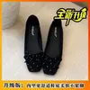Zapatos planos sencillos y elegantes de punta cuadrada para mujer, con diseño de lazo, fáciles de calzar, modelo más vendido 2026