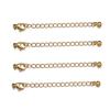 DIY Acero Inoxidable Cierre de Langosta Cadena de Cola Cadena de Extensión para Pulsera Etiqueta Cadena para Collar Cadena para Pulsera Accesorios de Joyería V1014